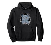 Graffiti Wall Art British Shorthair Sudadera con Capucha