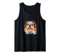 Graffiti Wall Art English Bulldog Camiseta sin Mangas