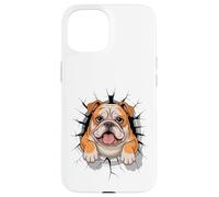 Graffiti Wall Art English Bulldog Carcasa para iPhone 15