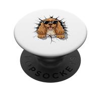 Graffiti Wall Art English Cocker Spaniel Sunglasses PopSockets PopGrip Adhesivo