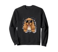 Graffiti Wall Art English Cocker Spaniel Sunglasses Sudadera