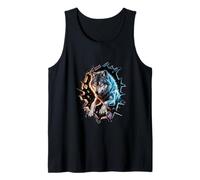 Graffiti Wall Art Lobo Lobos Camiseta sin Mangas