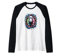 Graffiti Wall Art Oveja Cordero Corderos Camiseta Manga Raglan