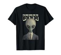 Gráfica Divertida de «I'm Only Here For The Beer» Camiseta