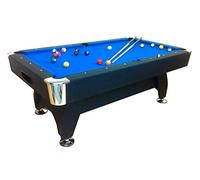 GRAFICA MA.RO S.R.L. Mesa Billar 7ft Medidas DE Juego 188 x 96 cm Azul Americano Asas TAPIZADO Azul Accesorios INCLUIDOS Robusta Y Resistente Objeto Nuevo - EMBALADO