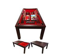GRAFICA MA.RO S.R.L. Mesa de Billar 7 ft Vulcan Rojo con Plan de Cobertura Incluido Carambola