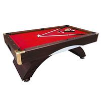 GRAFICA MA.RO S.R.L. Mesa de Billar Juegos de Billar Pool 7 ft NAPOLEONE Rojo Carambola Medición de 188 x 94 cm Nuevo Embalado Disponible