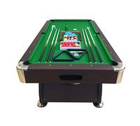 GRAFICA MA.RO S.R.L. Mesa de Billar Juegos de Billar Pool 8 ft Modelo Vintage Verde Carambola Medición de 220 x 110 cm Nuevo Embalado