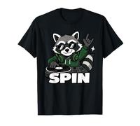 Gráfico Animal de Raccoon DJ Spin Music Camiseta