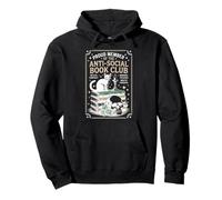 Gráfico Antisocial de Gato del Club de Libros Sudadera con Capucha