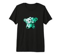 Gráfico Aqua Color Evil Twin-v2 de Color Verde Azulado Claro Camiseta Premium