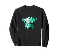 Gráfico Aqua Color Evil Twin-v2 de Color Verde Azulado Claro Sudadera