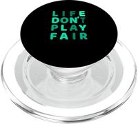 Gráfico Aqua Life Don't Play Fair de color verde azulado claro PopSockets PopGrip para MagSafe