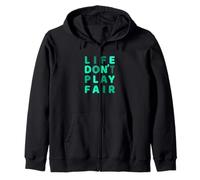 Gráfico Aqua Life Don't Play Fair de color verde azulado claro Sudadera con Capucha