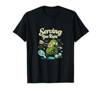 Gráfico Art Deco de Pickleball Retro Serving You Right Camiseta