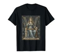 Gráfico artístico del Mapa Estelar Celestial de Cassiopeia coronada como Reina Camiseta gráfica económica