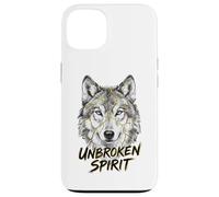 Gráfico artístico Kintsugi Wolf Unbroken Spirit Resilience Carcasa para iPhone 13