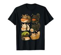 Gráfico artístico Maine Coon Cats as Sushi in Kawaii Japanese Food Camiseta