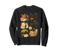 Gráfico artístico Maine Coon Cats as Sushi in Kawaii Japanese Food Sudadera