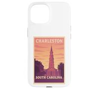 Gráfico artístico Sunset Charleston, Carolina del Sur, Carolina del Sur, SC, Dawn Travel Carcasa para iPhone 15