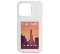 Gráfico artístico Sunset Charleston, Carolina del Sur, Carolina del Sur, SC, Dawn Travel Carcasa para iPhone 14 Pro Max
