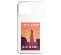 Gráfico artístico Sunset Charleston, Carolina del Sur, Carolina del Sur, SC, Dawn Travel Carcasa para iPhone 16 Pro Max