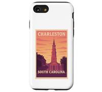 Gráfico artístico Sunset Charleston, Carolina del Sur, Carolina del Sur, SC, Dawn Travel Carcasa para iPhone SE (2020) / 7 / 8