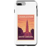 Gráfico artístico Sunset Charleston, Carolina del Sur, Carolina del Sur, SC, Dawn Travel Carcasa para iPhone 7 Plus/8 Plus