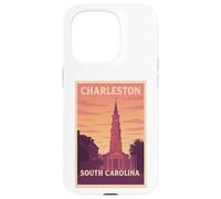 Gráfico artístico Sunset Charleston, Carolina del Sur, Carolina del Sur, SC, Dawn Travel Carcasa para iPhone 15 Pro