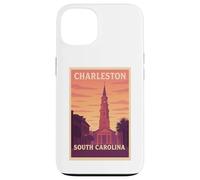 Gráfico artístico Sunset Charleston, Carolina del Sur, Carolina del Sur, SC, Dawn Travel Carcasa para iPhone 13