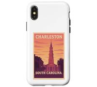 Gráfico artístico Sunset Charleston, Carolina del Sur, Carolina del Sur, SC, Dawn Travel Carcasa para iPhone X/XS