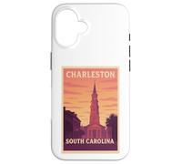 Gráfico artístico Sunset Charleston, Carolina del Sur, Carolina del Sur, SC, Dawn Travel Carcasa para iPhone 16