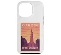 Gráfico artístico Sunset Charleston, Carolina del Sur, Carolina del Sur, SC, Dawn Travel Carcasa para iPhone 13 Pro