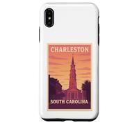 Gráfico artístico Sunset Charleston, Carolina del Sur, Carolina del Sur, SC, Dawn Travel Carcasa para iPhone XS Max