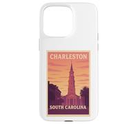 Gráfico artístico Sunset Charleston, Carolina del Sur, Carolina del Sur, SC, Dawn Travel Carcasa para iPhone 15 Pro Max