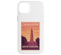 Gráfico artístico Sunset Charleston, Carolina del Sur, Carolina del Sur, SC, Dawn Travel Carcasa para iPhone 14 Plus