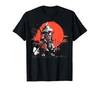 Gráfico artístico Ukiyo-e de Fox Warrior Japanese Sunset Camiseta