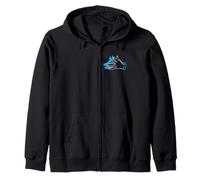 Gráfico azul Feed The Wolf Within Sudadera con Capucha