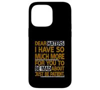 Gráfico Be Mad Brown de Brown Dear Haters Carcasa para iPhone 14 Pro Max