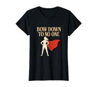 Gráfico Bow Down To No One Feminist Girl Power Camiseta
