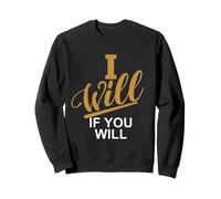 Gráfico Brown «Lo haré si tú quieres» Brown Sudadera