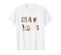 Gráfico Brown Say Less WT Brown Camiseta