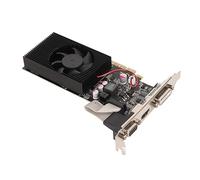 Gráfico BURANT 4 GB 128 Bits GPU de perfil bajo para M ITX -chassis, Ventilador de enfriamiento silencioso para la tarjeta gráfica de juegos, todos los sólidos para informática (GT730 4 GB GDDR3)