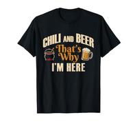 Gráfico «Chili and Beer That's Why I'm Here Food Lover» Camiseta