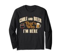 Gráfico «Chili and Beer That's Why I'm Here Food Lover» Manga Larga