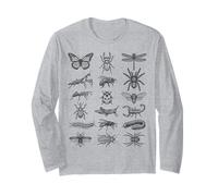 Gráfico científico de Historia Natural de Especies de Insectos de entomología Manga Larga