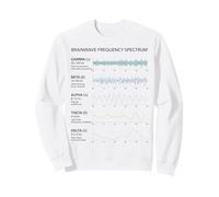 Gráfico científico del Espectro de frecuencia de Las Ondas cerebrales Sudadera
