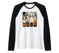 Gráfico clásico clásico de Halloween de Goose Spooky Scary, tonto Camiseta Manga Raglan