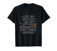 Gráfico Coffee Witch Dirty Strong Black Brew Camiseta
