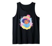 Gráfico Colorido del Personaje del Retrato del Invierno de la niña Camiseta sin Mangas